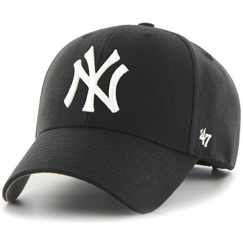 47-brand-curved-brim-youth-new-york-yankees-mlb-mvp-black-cap
