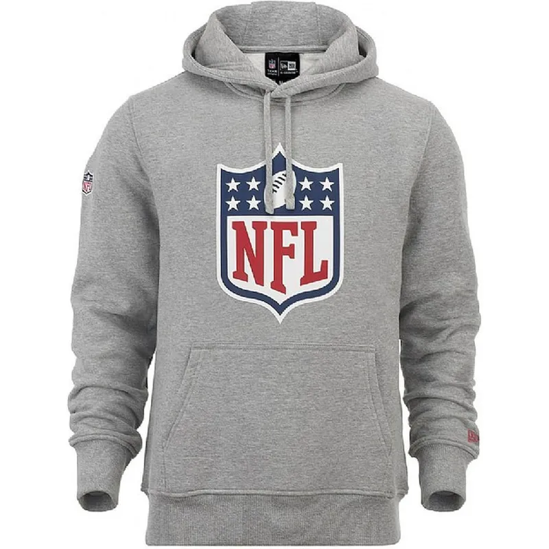 New Era NFL Grey Pullover Hoodie Sweatshirt Caphunters.mt