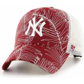 47 Brand New York Yankees MLB MVP Palma Red Trucker Hat