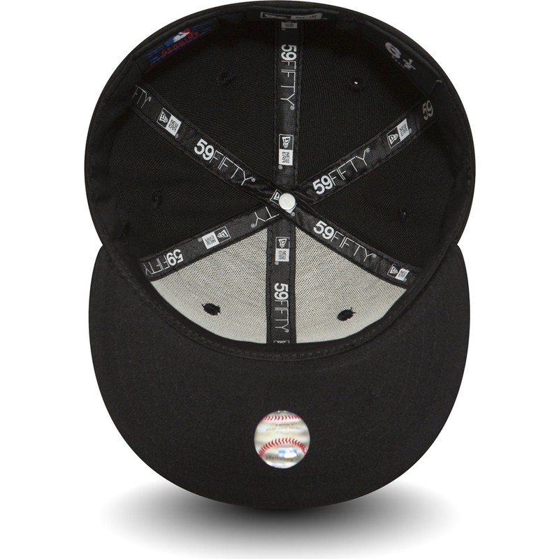 new-era-flat-brim-youth-59fifty-essential-new-york-yankees-mlb-black-fitted-cap