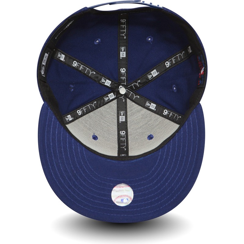 new-era-flat-brim-9fifty-essential-los-angeles-dodgers-mlb-blue-snapback-cap