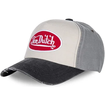 von-dutch-curved-brim-jack10-grey-adjustable-cap