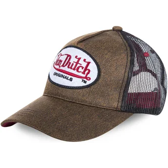 Von Dutch OG Brown Trucker Hat