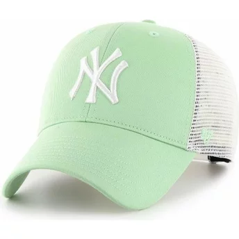 47 Brand MVP Flagship New York Yankees MLB Light Green Trucker Hat