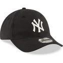 new-era-curved-brim-9twenty-nylon-packable-new-york-yankees-mlb-black-adjustable-cap