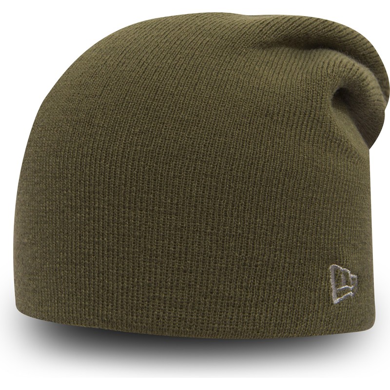 new-era-long-knit-essential-green-beanie