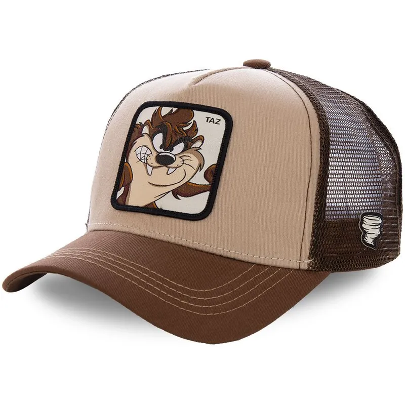 capslab-youth-tasmanian-devil-kidtaz2-looney-tunes-brown-trucker-hat