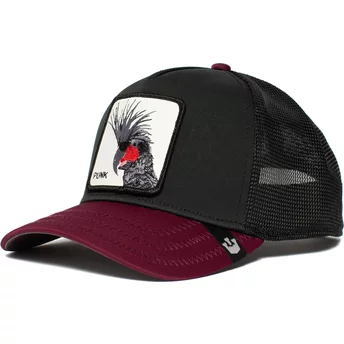 Goorin Bros. Bird Punk Sqwauk Black and Maroon Trucker Hat