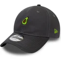 new-era-curved-brim-9twenty-food-avocado-grey-adjustable-cap