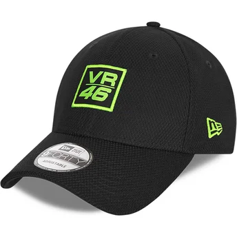 new-era-curved-brim-9forty-diamond-era-valentino-rossi-vr46-black-adjustable-cap