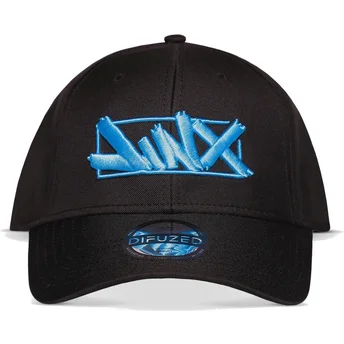 Difuzed Curved Brim Jinx League of Legends Black Snapback Cap