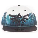 difuzed-flat-brim-triforce-green-forest-the-legend-of-zelda-green-white-and-black-snapback-cap