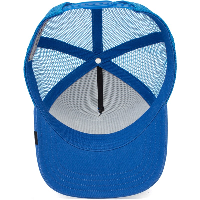 blue mesh hat