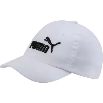Puma Curved Brim Youth Essentials White Adjustable Cap