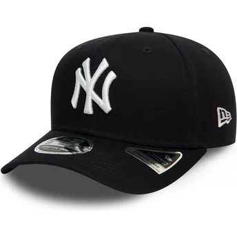 New Era Curved Brim 9FIFTY Stretch Snap New York Yankees MLB Navy Blue Snapback Cap