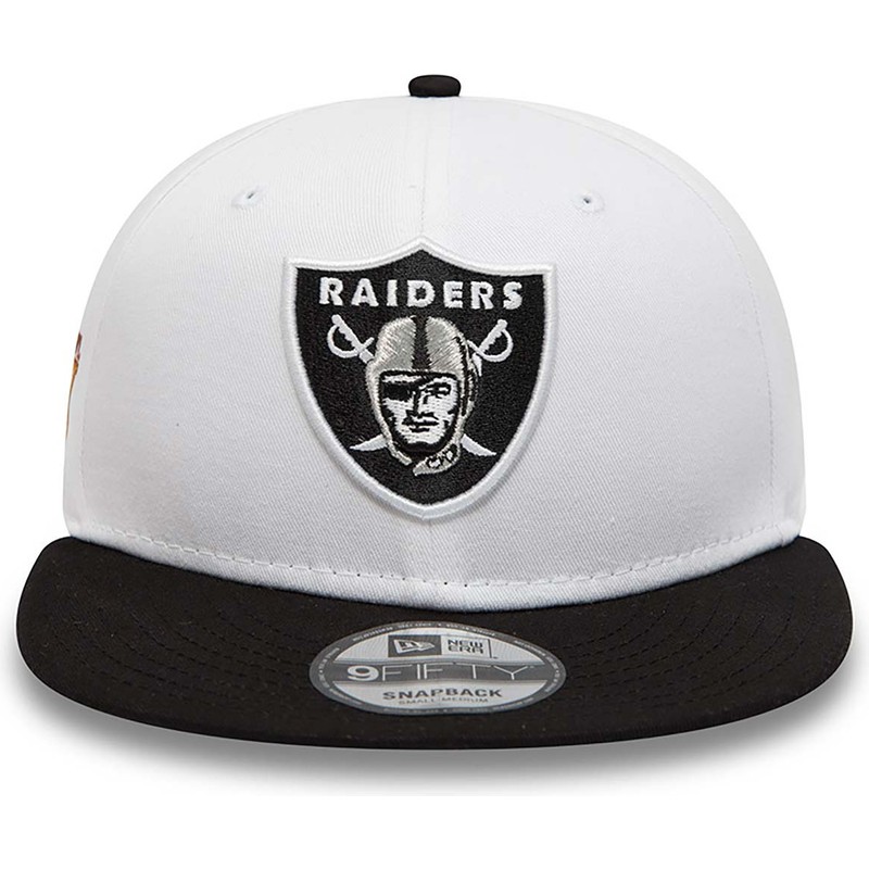 new-era-flat-brim-9fifty-crown-patches-super-bowl-xv-las-vegas-raiders-nfl-white-and-black-snapback-cap