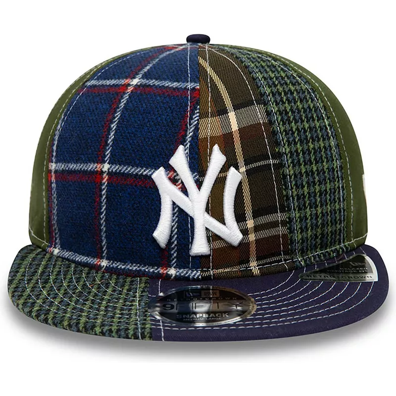 new-era-flat-brim-9fifty-patch-panel-new-york-yankees-mlb-navy-blue-and-green-adjustable-cap