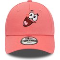 new-era-curved-brim-youth-patrick-star-9forty-spongebob-squarepants-pink-adjustable-cap