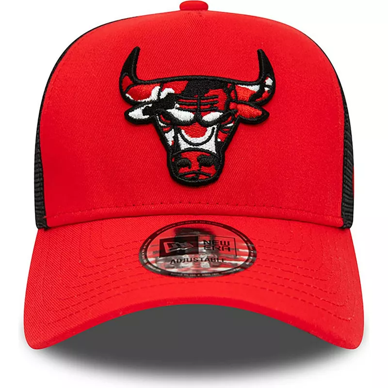 new-era-a-frame-camo-infill-chicago-bulls-nba-red-and-black-trucker-hat