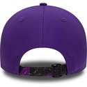 new-era-curved-brim-9forty-print-infill-los-angeles-lakers-nba-purple-adjustable-cap