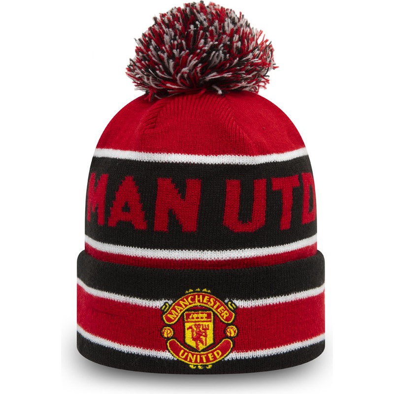 new-era-cuff-jake-manchester-united-football-club-premier-league-red-and-black-beanie-with-pompom