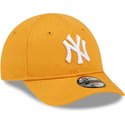 new-era-curved-brim-toddler-9forty-league-essential-new-york-yankees-mlb-orange-adjustable-cap