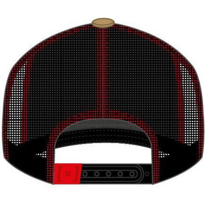 capslab-flat-brim-mickey-mouse-casf-mo4-disney-brown-and-red-trucker-hat