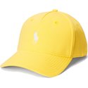 polo-ralph-lauren-curved-brim-white-logo-ponte-darted-modern-sport-yellow-snapback-cap
