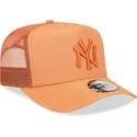 new-era-brown-logo-a-frame-tech-ripstop-new-york-yankees-mlb-brown-trucker-hat