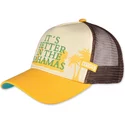 coastal-its-better-in-the-bahamas-hft-yellow-and-brown-trucker-hat