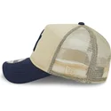 new-era-9forty-a-frame-all-day-trucker-new-york-yankees-mlb-beige-and-navy-blue-trucker-hat