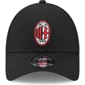 new-era-curved-brim-9forty-core-ac-milan-serie-a-black-adjustable-cap