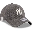 new-era-curved-brim-9twenty-tweed-pack-new-york-yankees-mlb-dark-grey-adjustable-cap