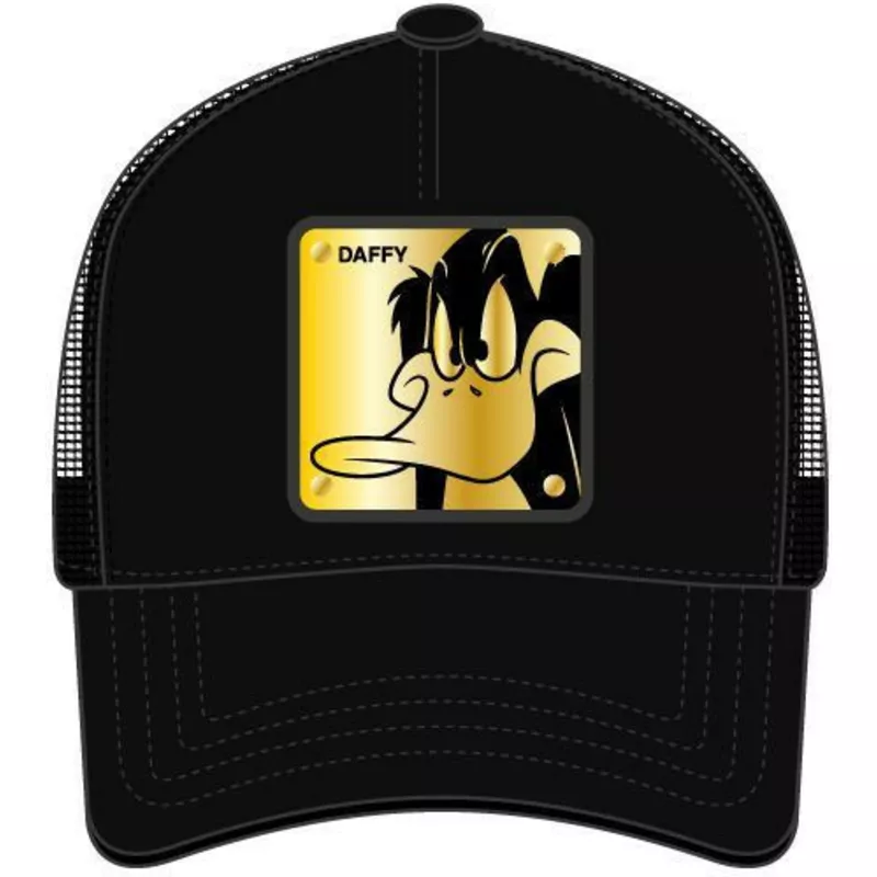 capslab-daffy-duck-daf7-looney-tunes-black-trucker-hat