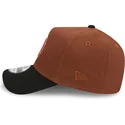 new-era-curved-brim-9forty-a-frame-harvest-boston-red-sox-mlb-brown-and-black-snapback-cap