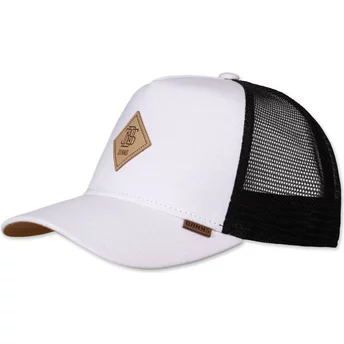 Djinns HFT Jersey Patch White and Black Trucker Hat
