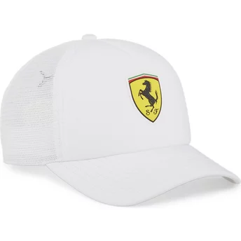 Puma Race Ferrari Formula 1 White Trucker Hat