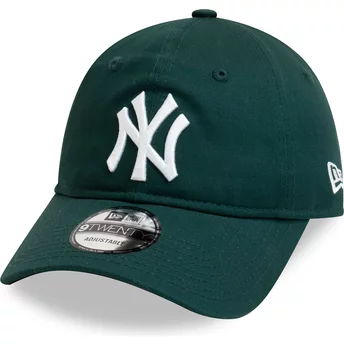 New Era Curved Brim 9TWENTY League Essential New York Yankees MLB Dark Green Adjustable Cap