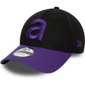 new-era-curved-brim-9forty-contrast-aprilia-piaggio-black-and-purple-adjustable-cap
