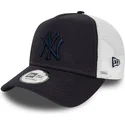 new-era-navy-blue-logo-a-frame-league-essential-new-york-yankees-mlb-navy-blue-and-white-trucker-hat