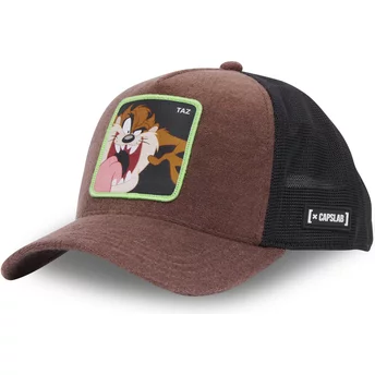 Capslab Tasmanian Devil TAZ3 CT Looney Tunes Brown and Black Trucker Hat