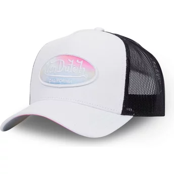 Von Dutch PASTEL WHI White and Black Trucker Hat