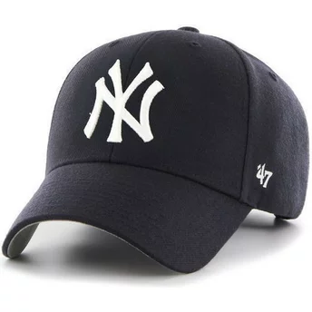 47 Brand Curved Brim New York Yankees MLB Navy Blue Cap