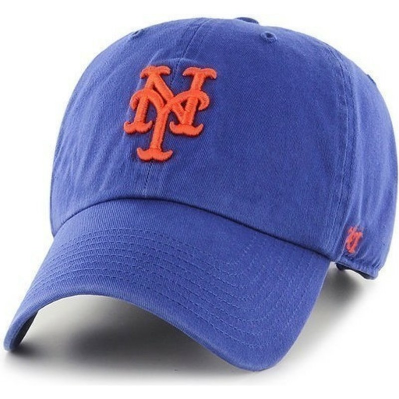 47-brand-curved-brim-new-york-mets-mlb-clean-up-blue-cap
