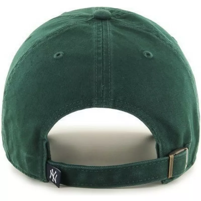 47-brand-curved-brim-gren-logo-new-york-yankees-mlb-clean-up-green-cap