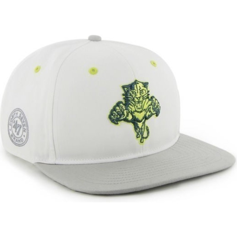 47-brand-flat-brim-florida-panthers-nhl-white-snapback-cap