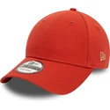 new-era-curved-brim-9forty-essential-red-adjustable-cap