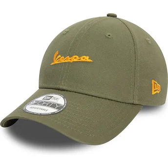 New Era Curved Brim 9FORTY Seasonal Vespa Piaggio Green Adjustable Cap