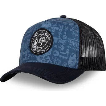 Von Dutch LOGOS02 Blue and Black Trucker Hat