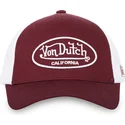 von-dutch-lof-b15-red-and-white-adjustable-trucker-hat